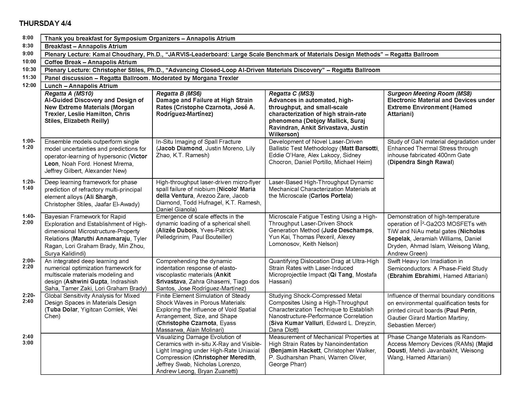 Conference Agenda Mach Conference 2024