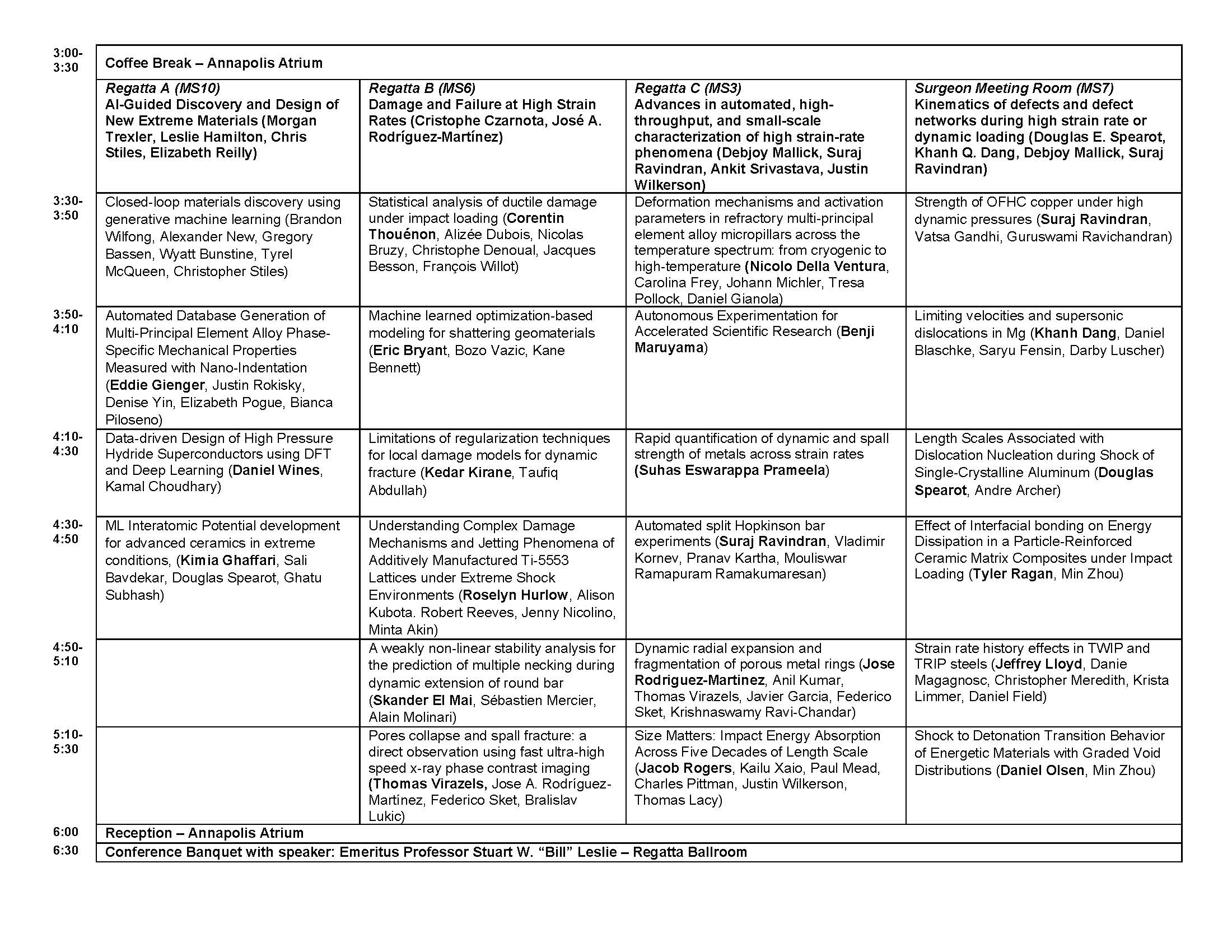 Conference Agenda Mach Conference 2024